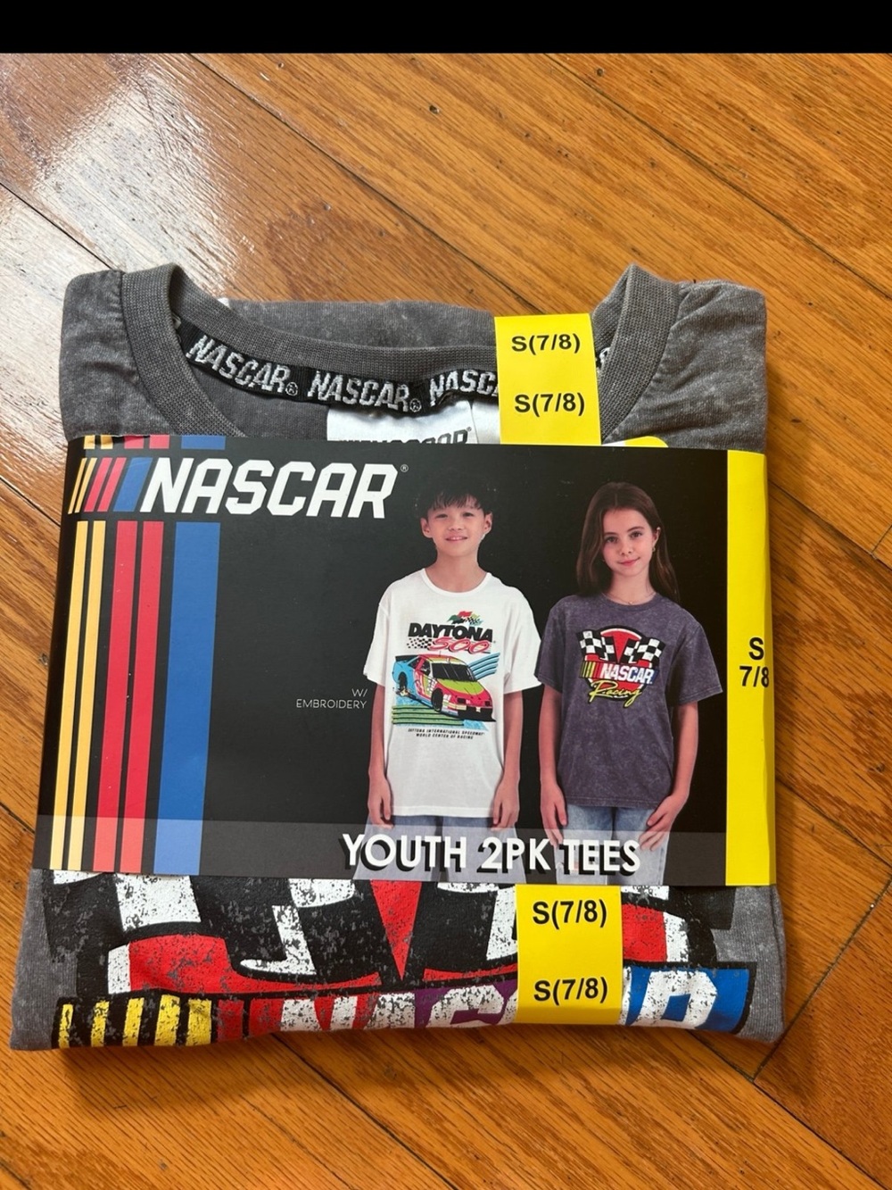 NWT Nascar Youth Tees 2 pack size S 7/8